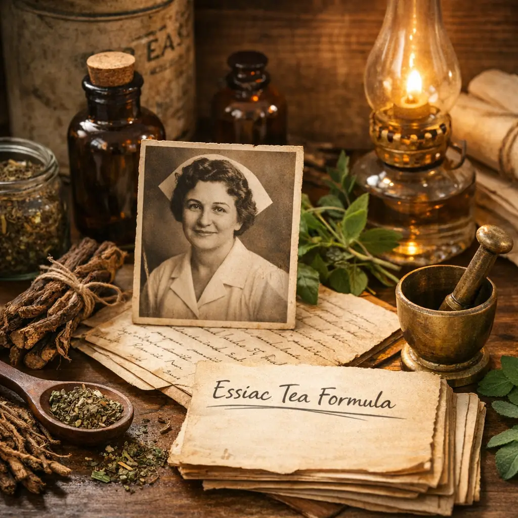 René Caisse en originele Essiac kruidenformule met medicinale kruiden en historische achtergrond.