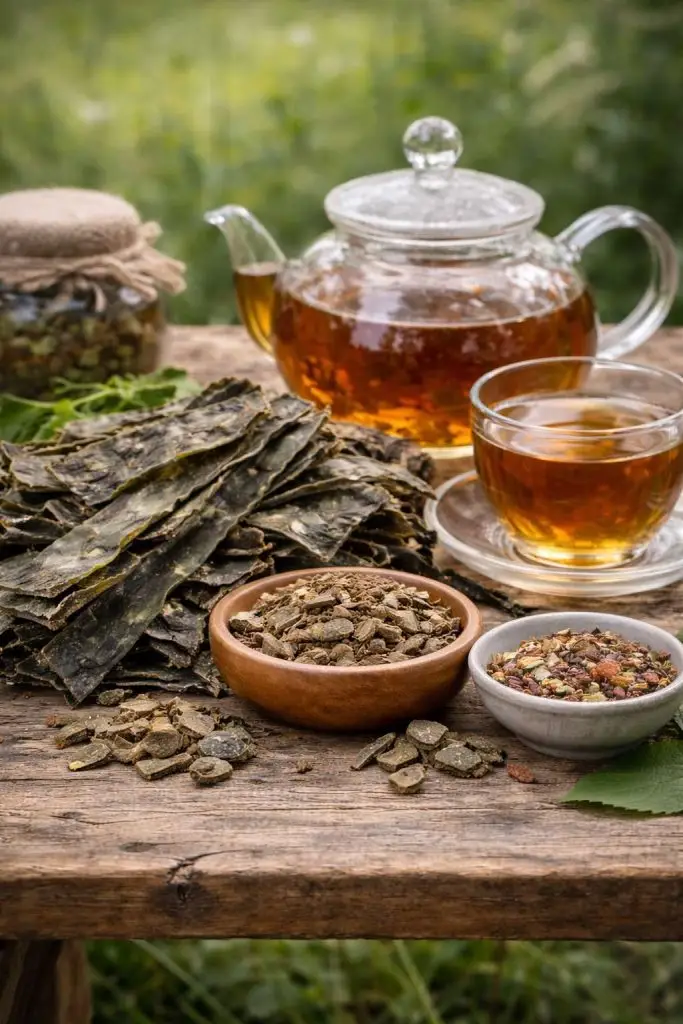 Kelp zeewier onderdeel van Essiac 8 kruiden formule